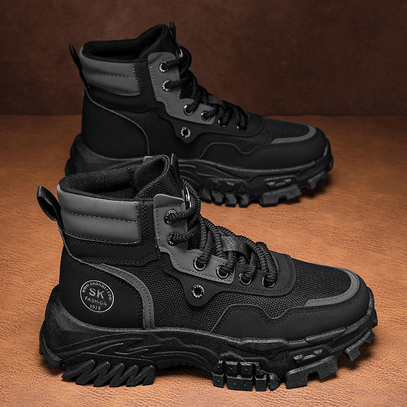 Breathable High-top Vintage British-style Work Boots