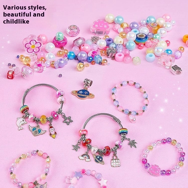 Children's Bracelet String Beads Handicraft DIY Material Toy Girls' Jewelry Box Creative