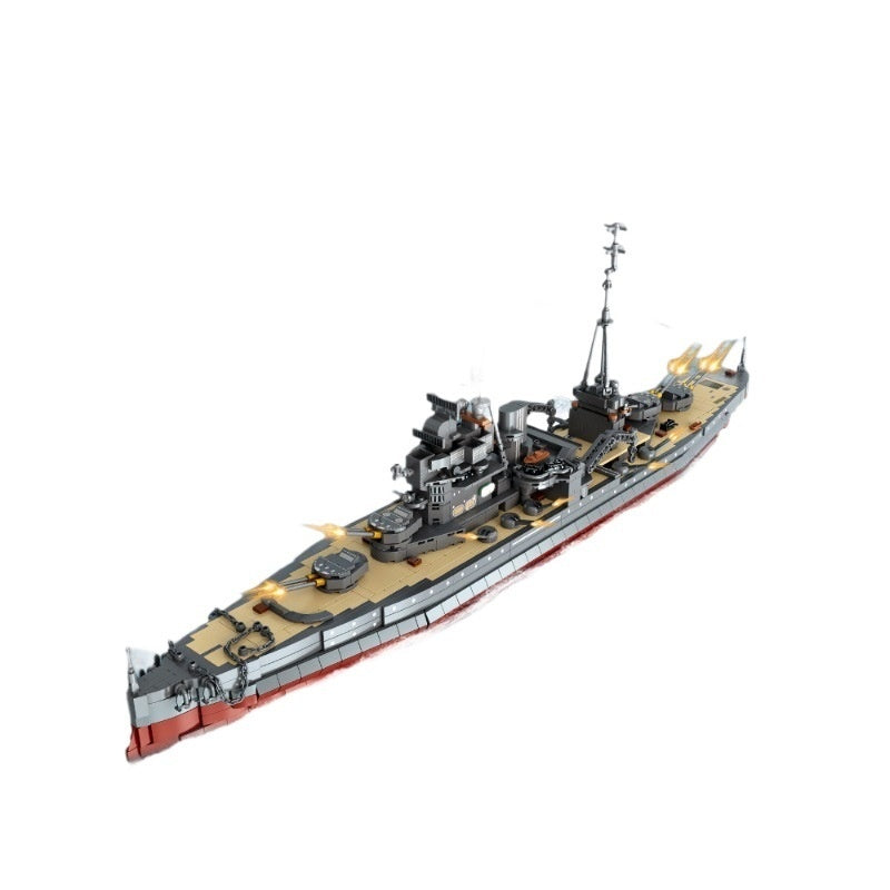 Battleship Military Building Blocks Model Assembly Toys
